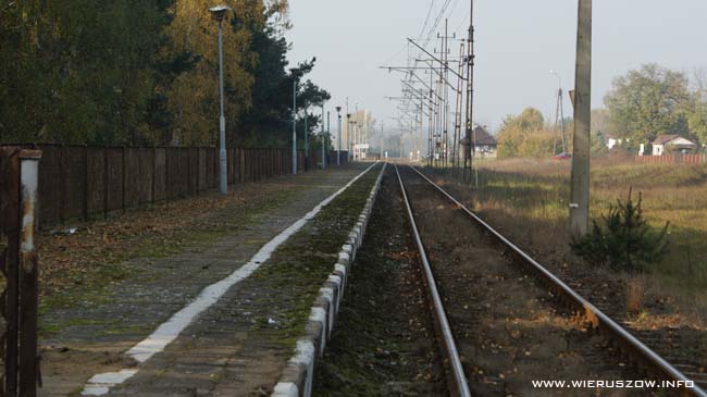 Peron kolejowy Wieruszów Miasto
